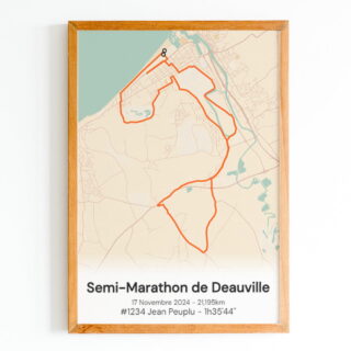 The Post Trace - Affiche Semi-Marathon de Deauville