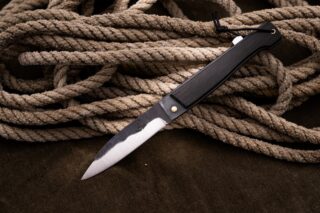 Couteaux Morta - Couteau Morta à pompe arrière brut de forge