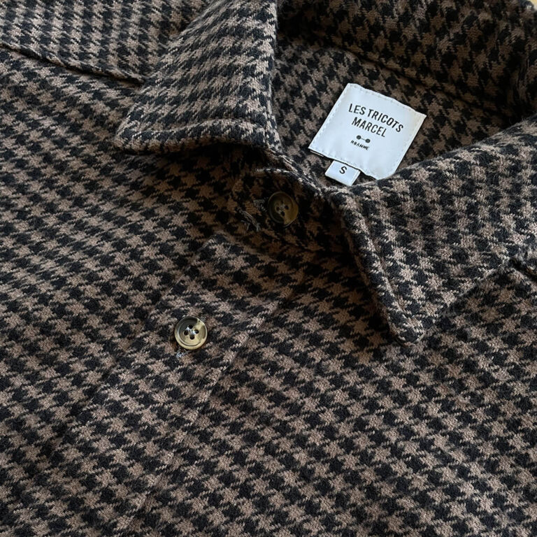 Les Tricots Marcel - La Chemise Homme Montagnarde - Glaise-Noir