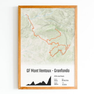 The Post Trace - GF Mont Ventoux  Granfondo  Affiche Cyclisme