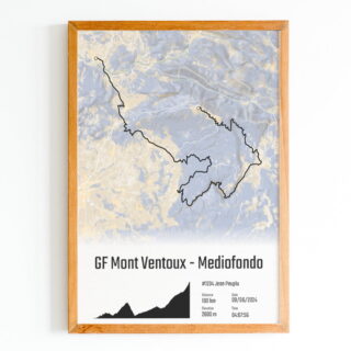 The Post Trace - GF Mont Ventoux  Mediofondo  Affiche Cyclisme