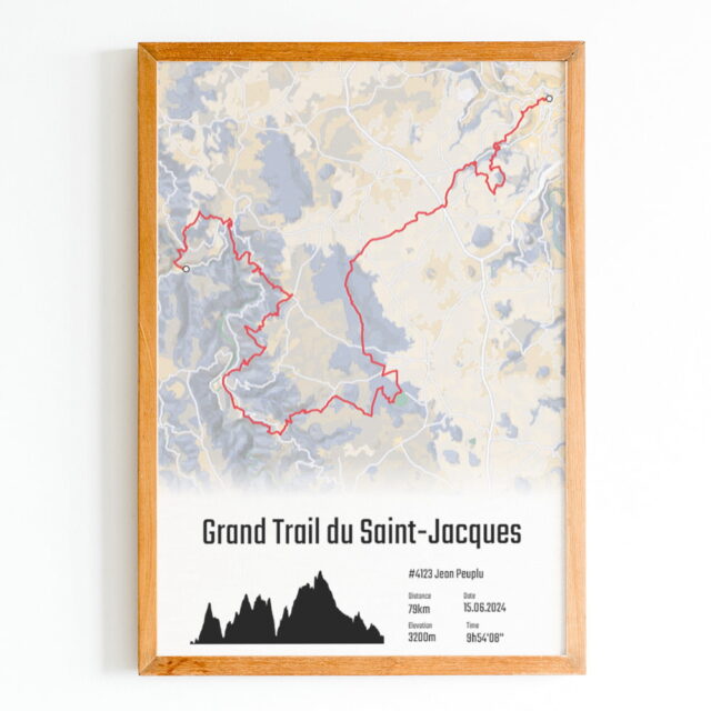 The Post Trace - Affiche Grand Trail du Saint-Jacques