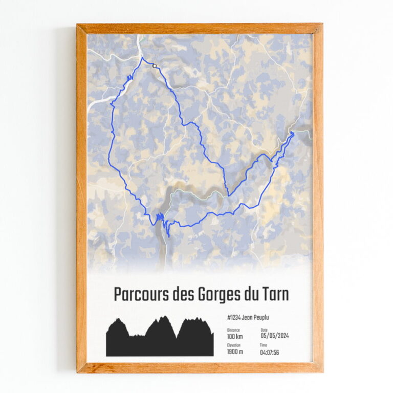 The Post Trace - La Lozérienne - Parcours des Gorges du Tarn - Affiche Cyclisme