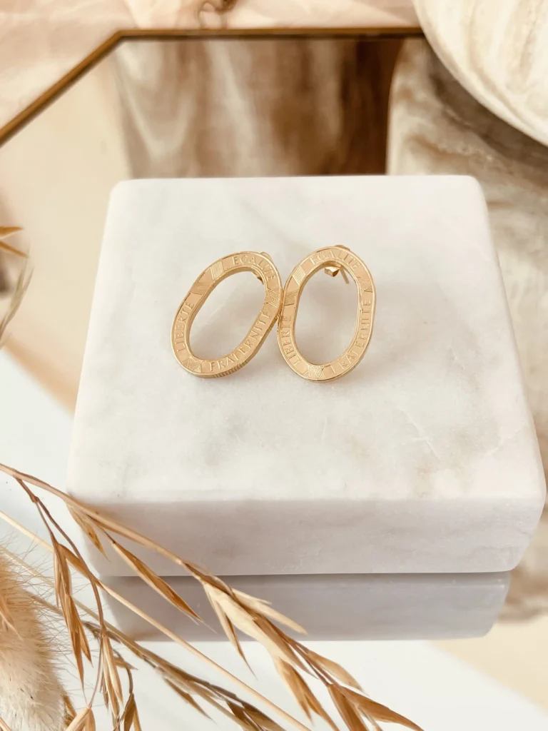 Le P'tit Franc - boucles d'oreilles