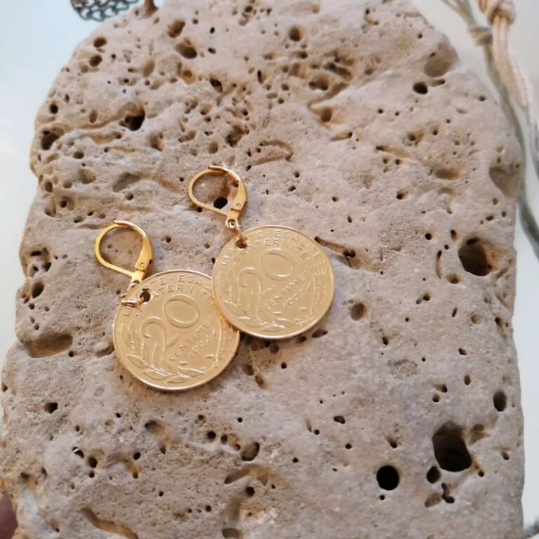 Le P'tit Franc - boucles d'oreilles