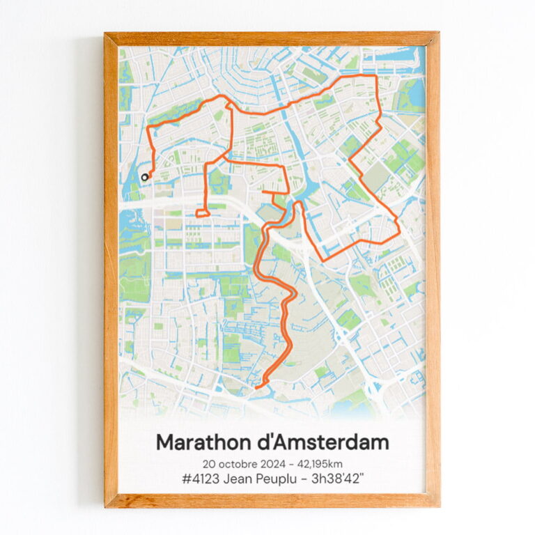 The Post Trace - Affiche Marathon d'Amsterdam