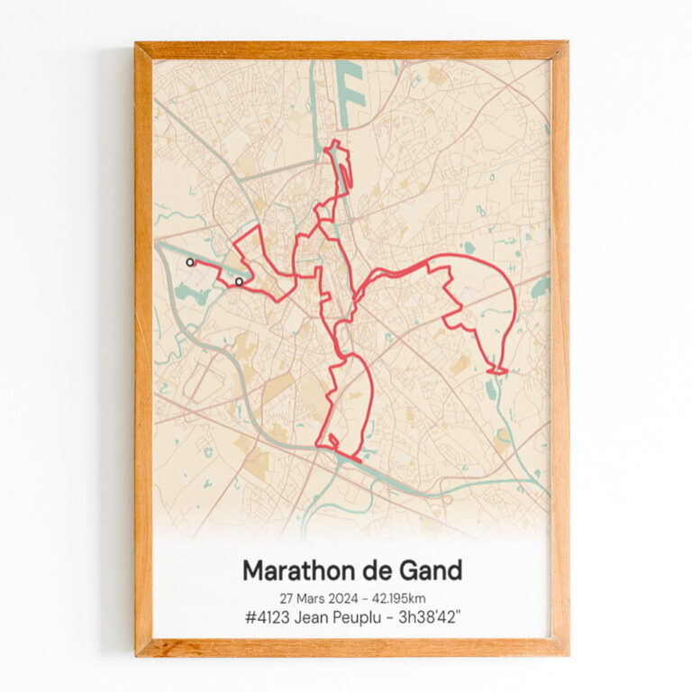 The Post Trace - Marathon de Gand