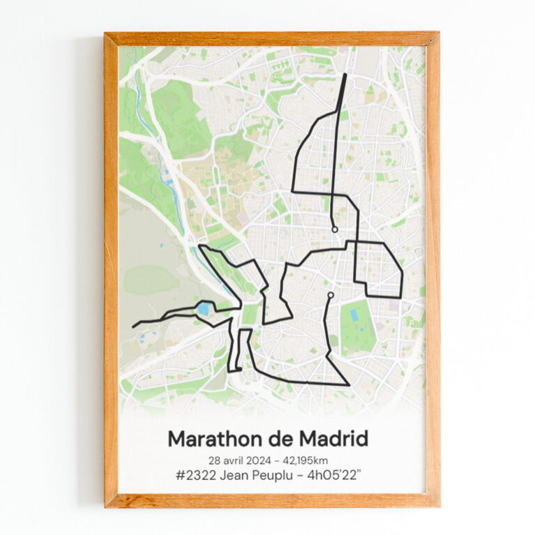 The Post Trace - Affiche Marathon de Madrid