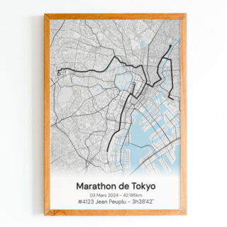 The Post Trace - Affiche Marathon de Tokyo