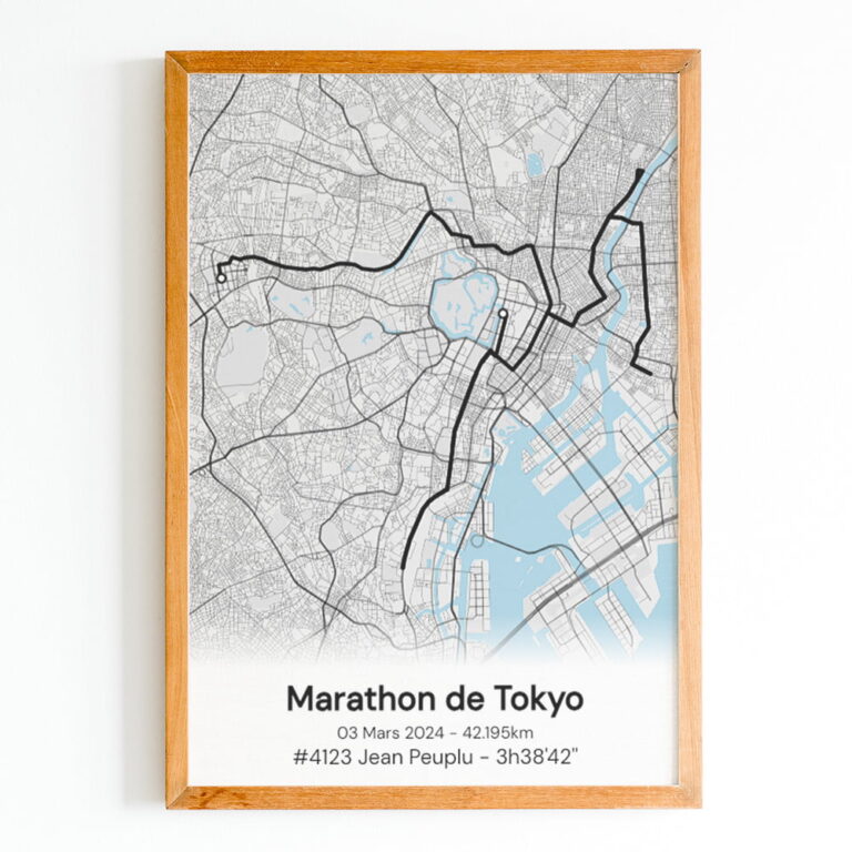 The Post Trace - Affiche Marathon de Tokyo