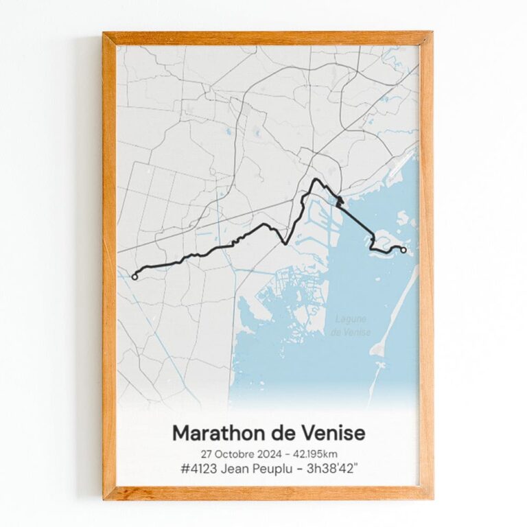 Marathon de venis 2024 1 The Post Trace - Affiche Marathon de Venise