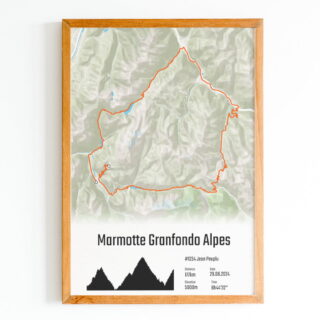 The Post Trace - Affiche Cyclisme – La Marmotte Granfondo Alpes