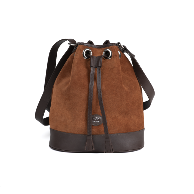 Daguet - Sac Agathe - Marron - Velours marron