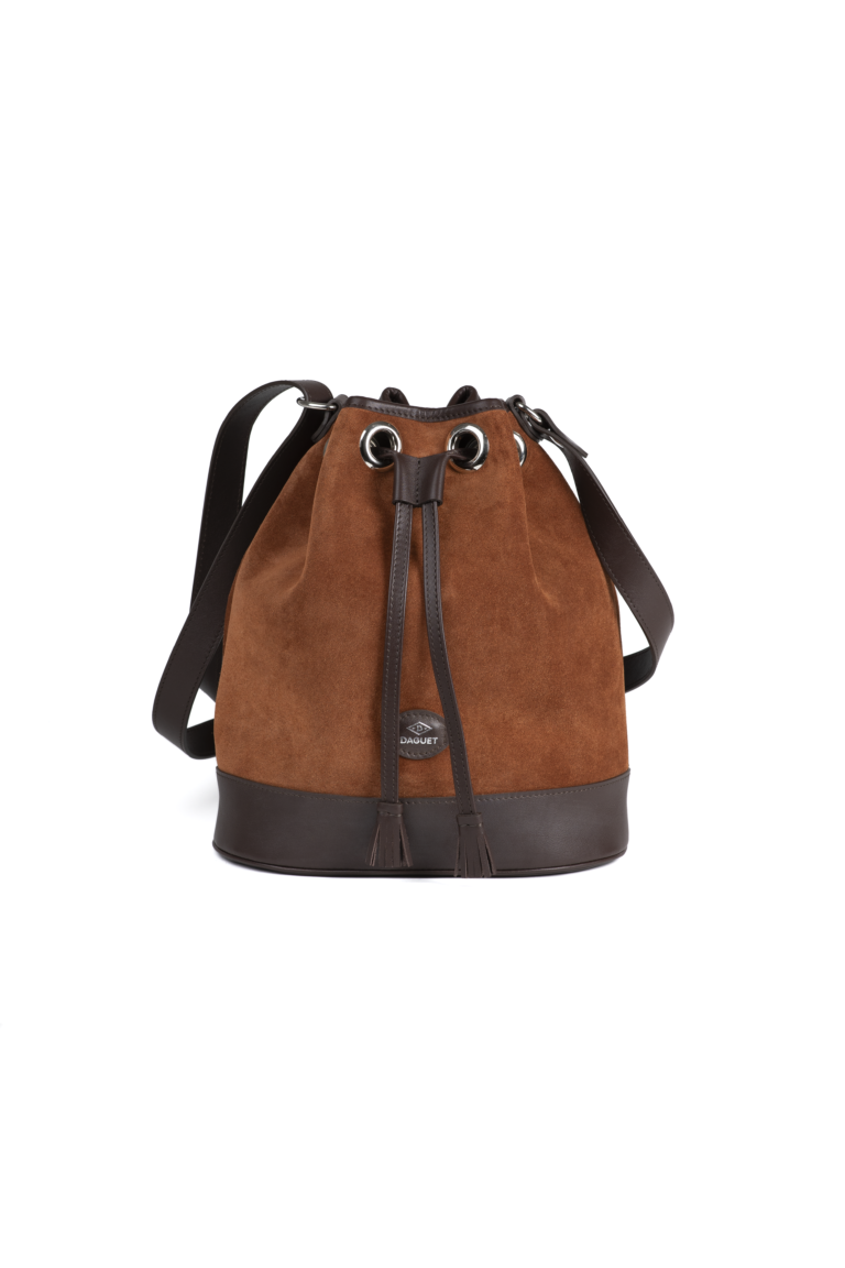 Daguet - Sac Agathe - Marron - Velours marron