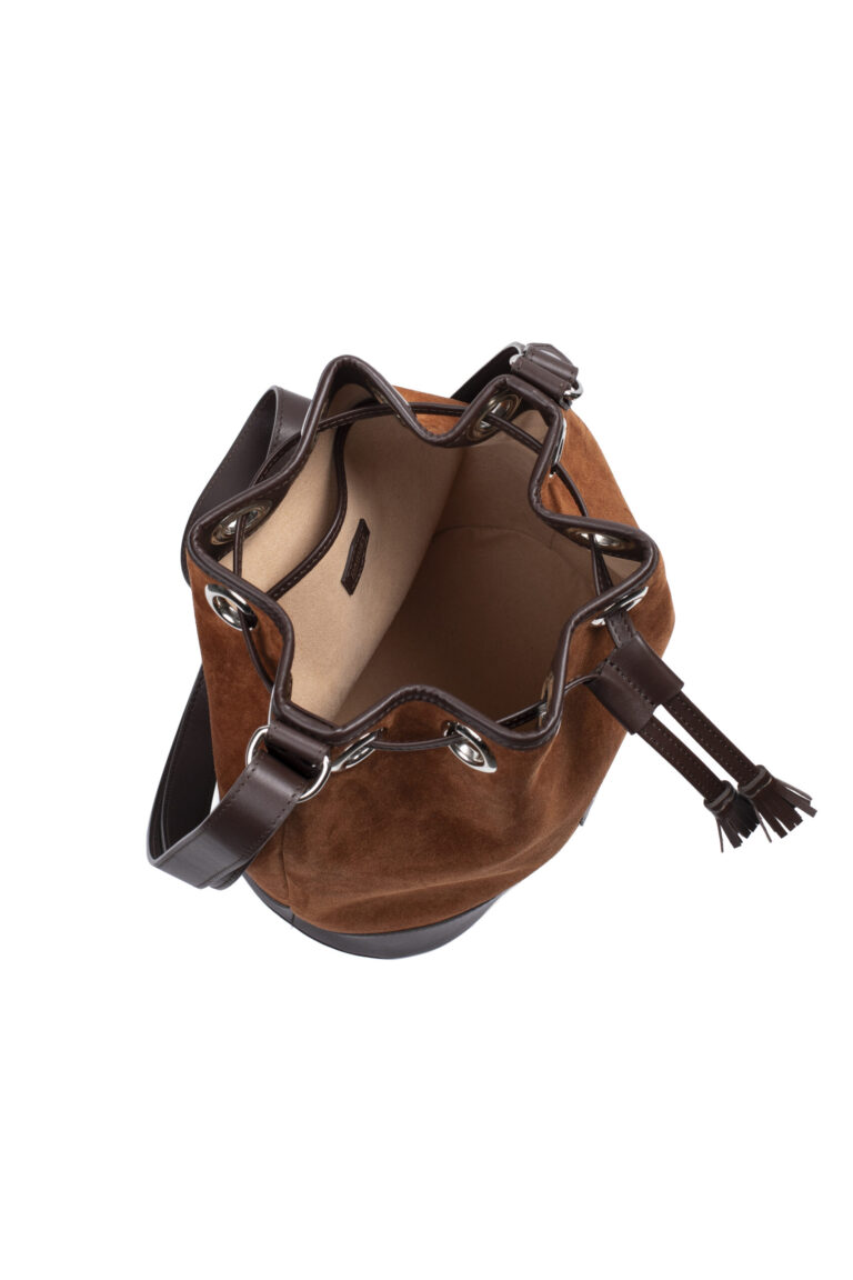 Daguet - Sac Agathe - Marron - Velours marron
