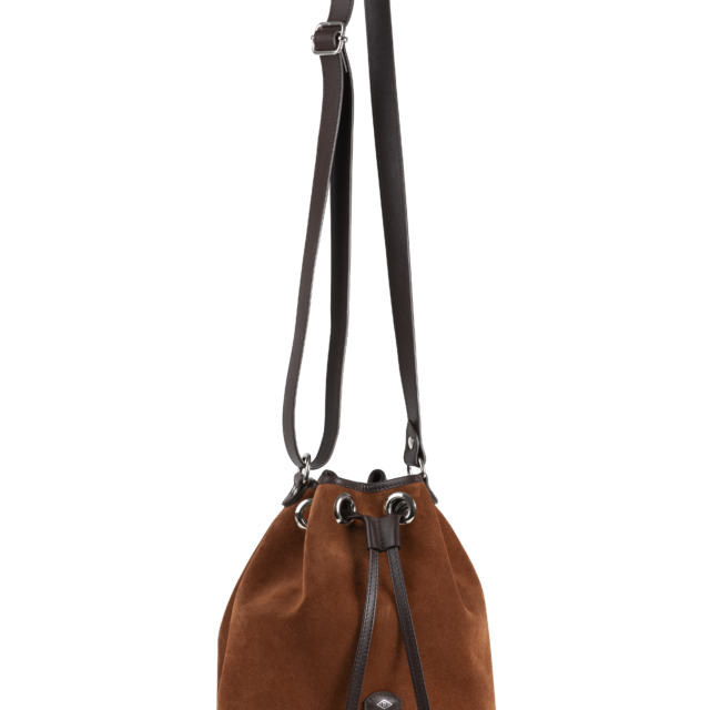 Daguet - Sac Agathe - Marron - Velours marron