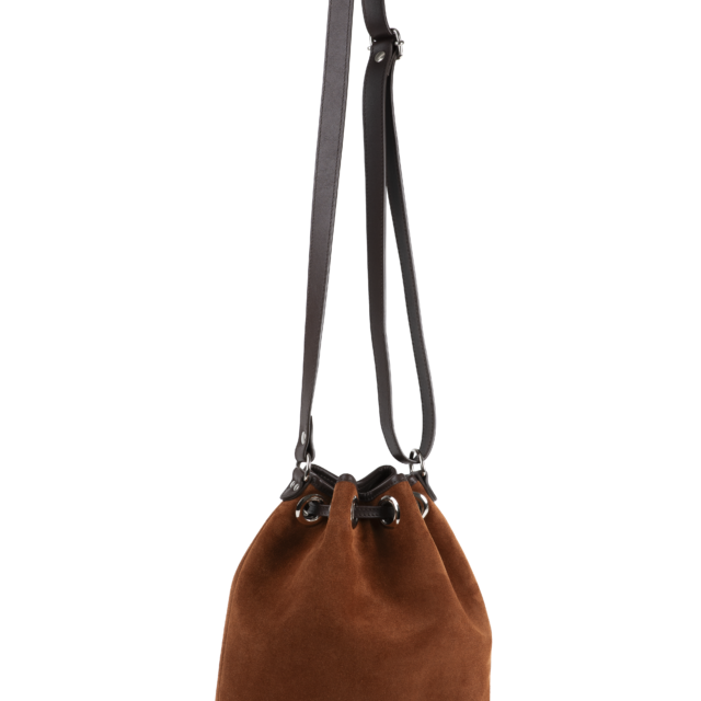 Daguet - Sac Agathe - Marron - Velours marron