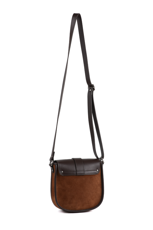 Daguet - Sac Petit Agnès - Marron - Velours marron