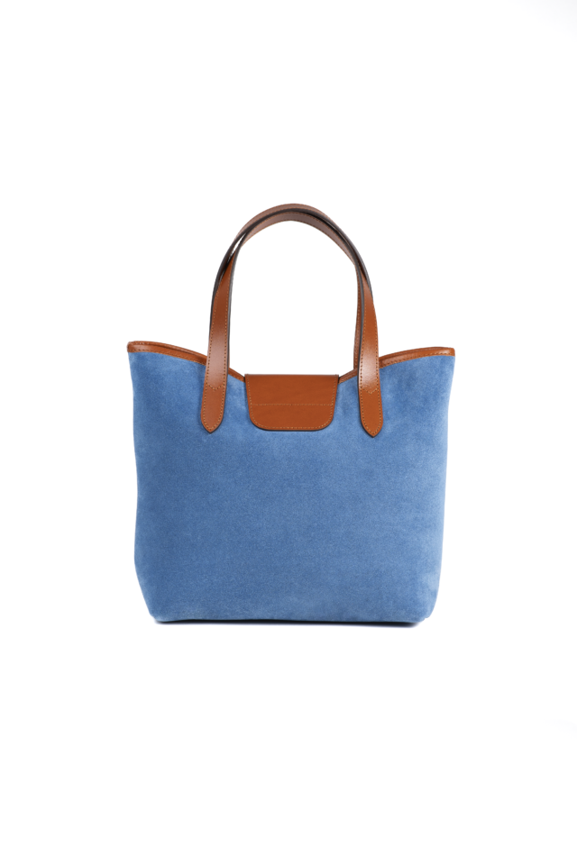 Daguet - Sac Petit Alice - Velours bleu clair