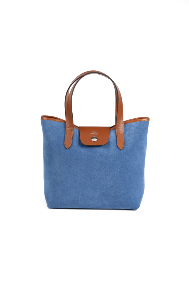 Daguet - Sac Petit Alice - Velours bleu clair