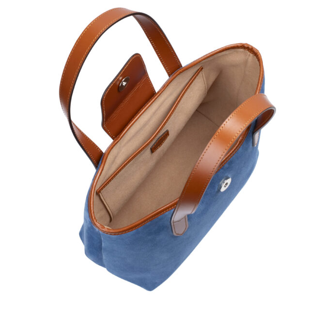 Daguet - Sac Petit Alice - Velours bleu clair