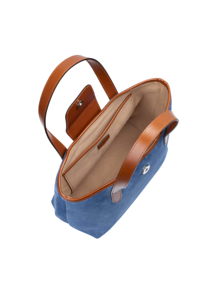 Daguet - Sac Petit Alice - Velours bleu clair