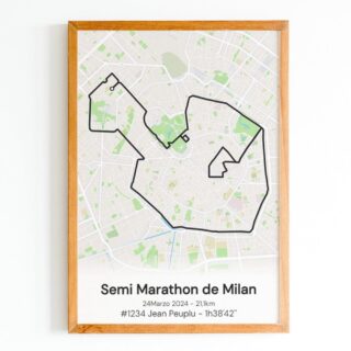 The Post Trace - Affiche Semi Marathon de Milan