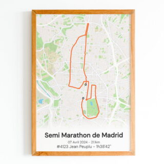 The Post Trace - Affiche Semi Marathon de Madrid