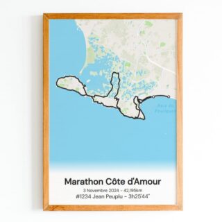 The Post Trace - Affiche Marathon Côte d’Amour