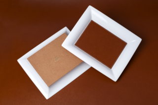Daguet - Vide-poches – Camel – Blanc