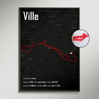 The Post Trace - Affiche 3D du circuit de votre épreuve
