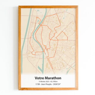 The Post Trace - Affiche Course à Pied Personnalisée