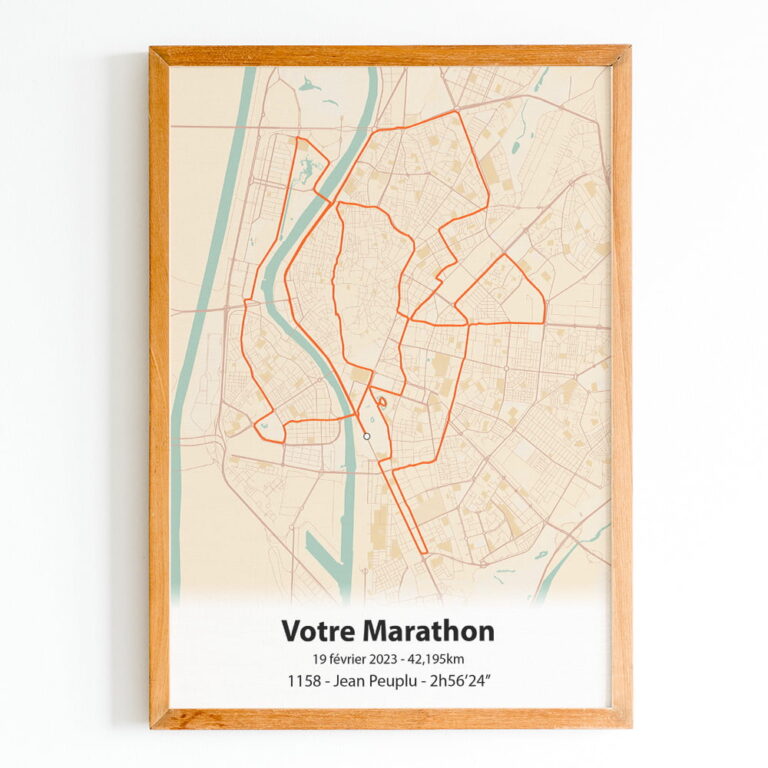 The Post Trace - Affiche Course à Pied Personnalisée