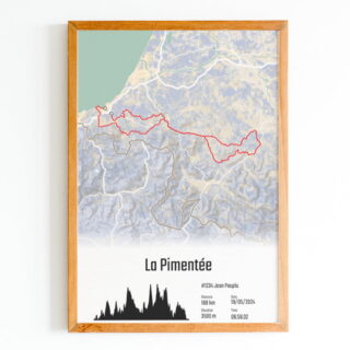 The Post Trace - La Bizikleta  La Pimentée  Affiche Cyclisme