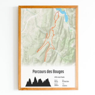 The Post Trace - La dVélos – Parcours des Bauges – Affiche Cyclisme
