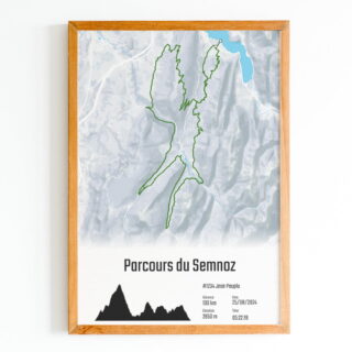 The Post Trace - La dVélos – Parcours du Semnoz – Affiche Cyclisme