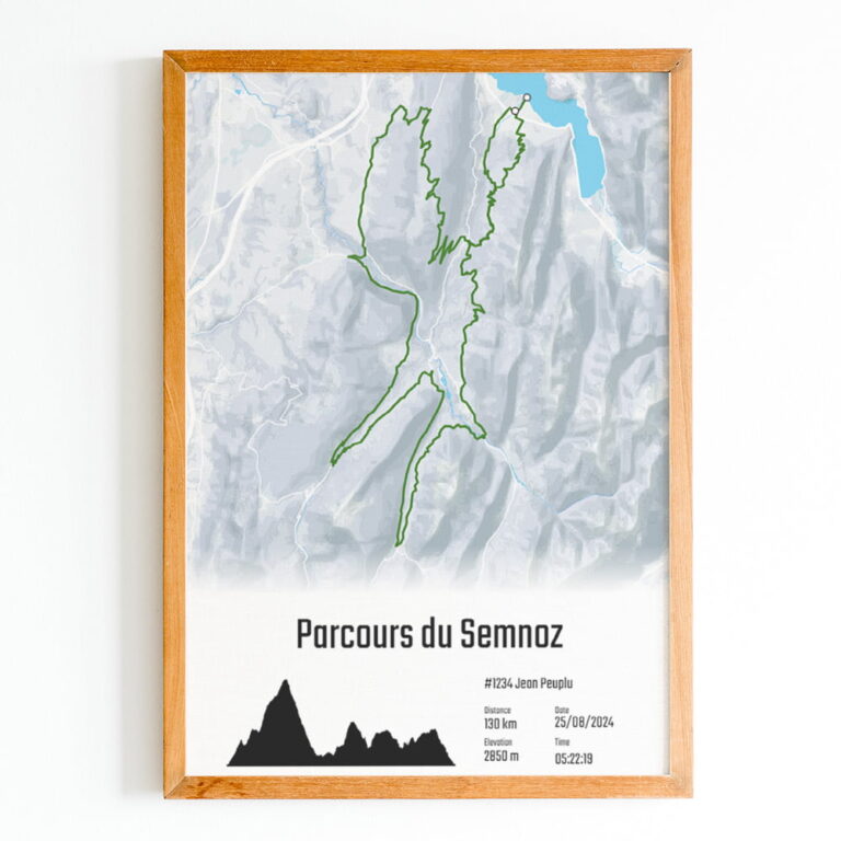 The Post Trace - La dVélos - Parcours du Semnoz - Affiche Cyclisme