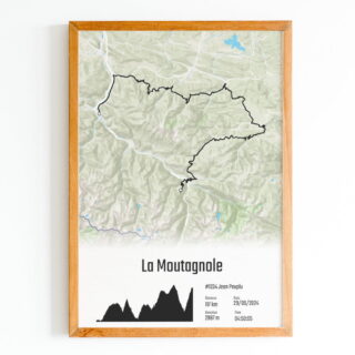 La Mountagnole – Affiche Cyclisme par la marque The Post Trace The Post Trace - La Mountagnole – Affiche Cyclisme