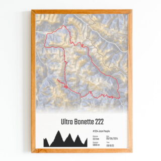 The Post Trace - Mercan’Tour – Ultra Bonette 222 – Affiche Cyclisme