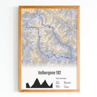 The Post Trace - Mercantour  Valbergane 192  Affiche Cyclisme