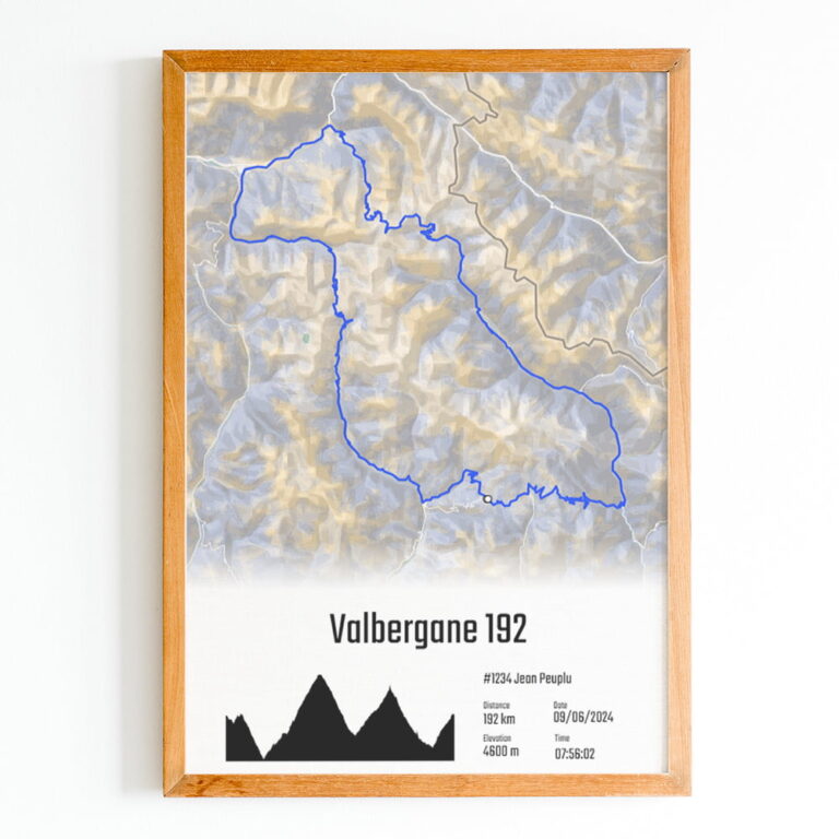 The Post Trace - Mercan'tour - Valbergane 192 - Affiche Cyclisme