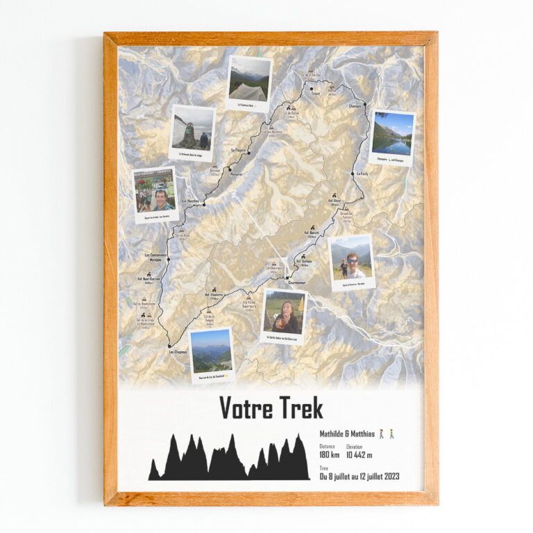 The Post Trace - Affiche Randonnée Personnalisée