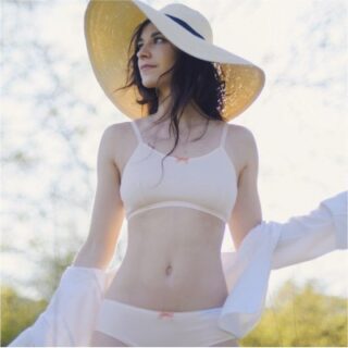 Matins d’avril - Brassière ALICE coton bio Rose Poudre