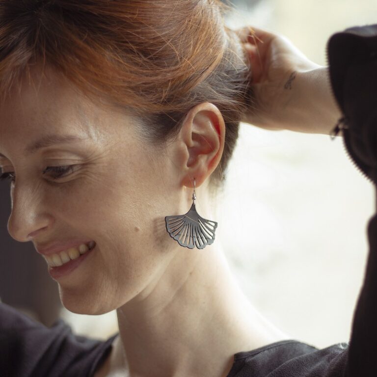 Saint-Lazare - Boucles d'oreilles gingko