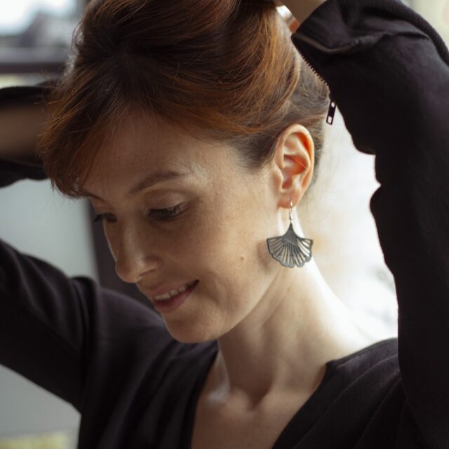 Saint-Lazare - Boucles d'oreilles gingko