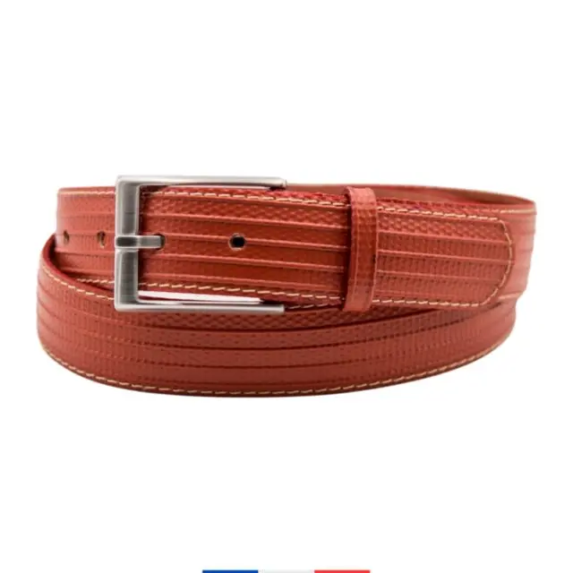 SAINT LAZARE - Ceinture rouge brique – Adam