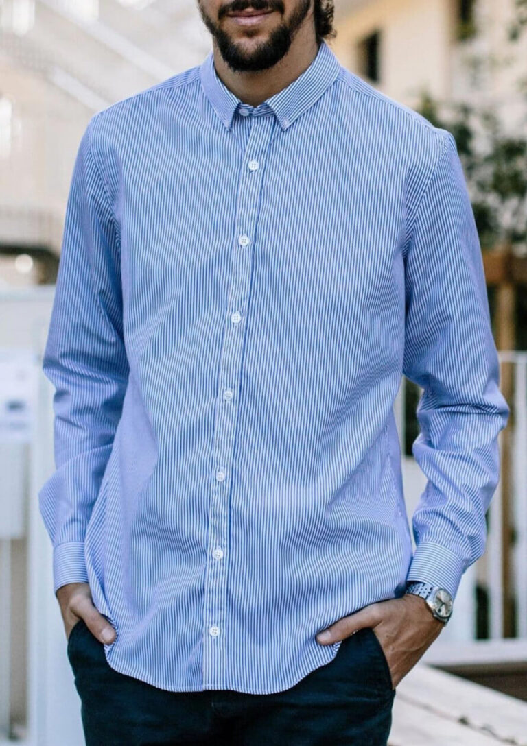 chemise saint remy marine rayures Montlimart - CHEMISE SAINT REMY MARINE RAYURES