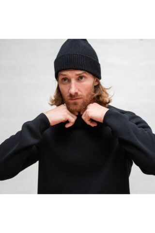 Le t-shirt Propre - Le bonnet en laine française  Noir
