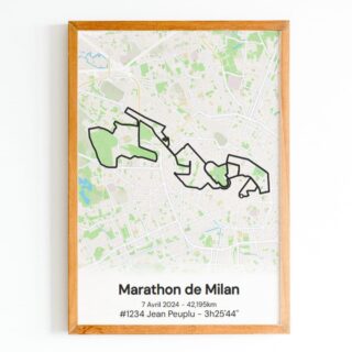 The Post Trace - Affiche Marathon de Milan