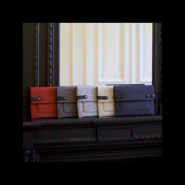 Saint-Lazare - Pochette ordinateur Made in France - Gris clair